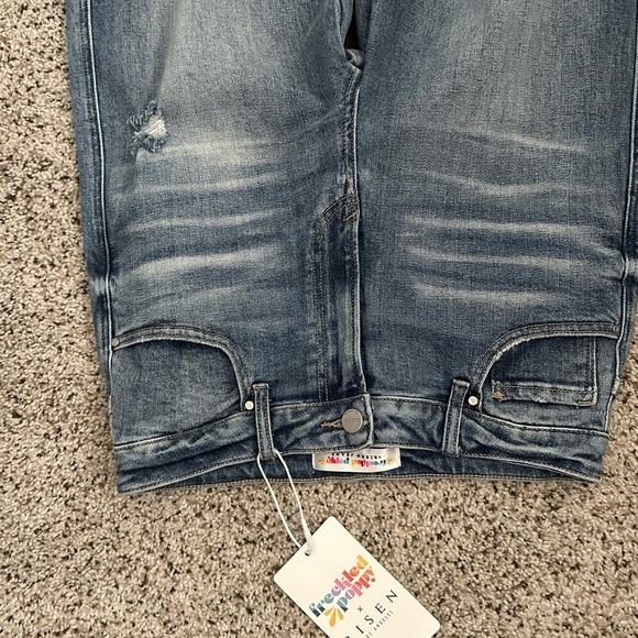 NWT Freckled Poppy x Risen Wide Leg Jeans size 11/30 - Picture 3 of 8